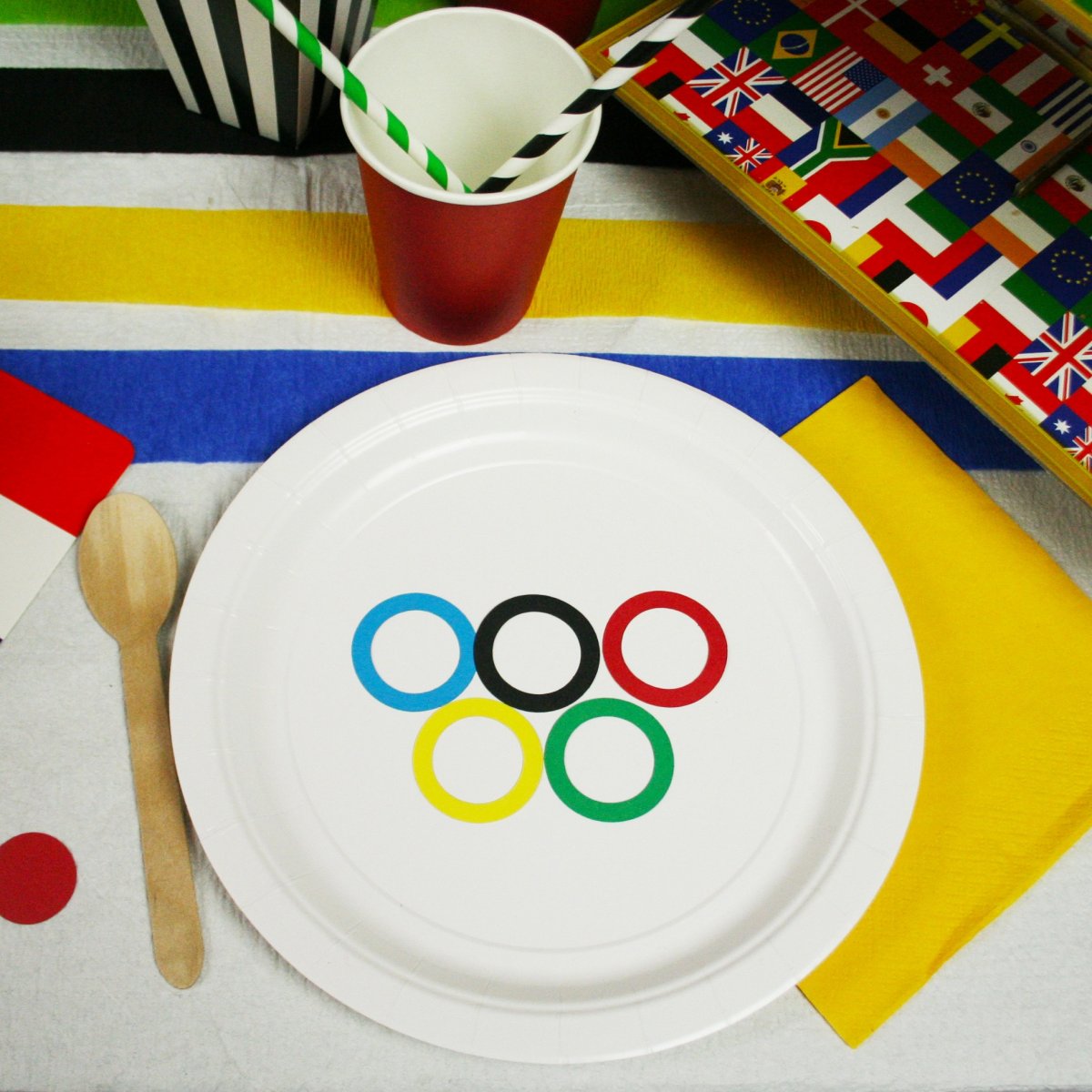 Lot de 50 confettis Anneaux olympiques – Image 2