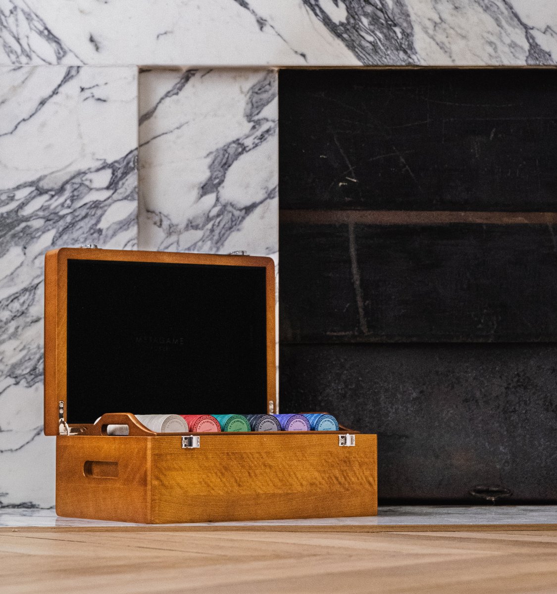 Coffret en Bois marron - 500 jetons Édition La Céramique